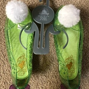 Girls tinker bell costume shoes